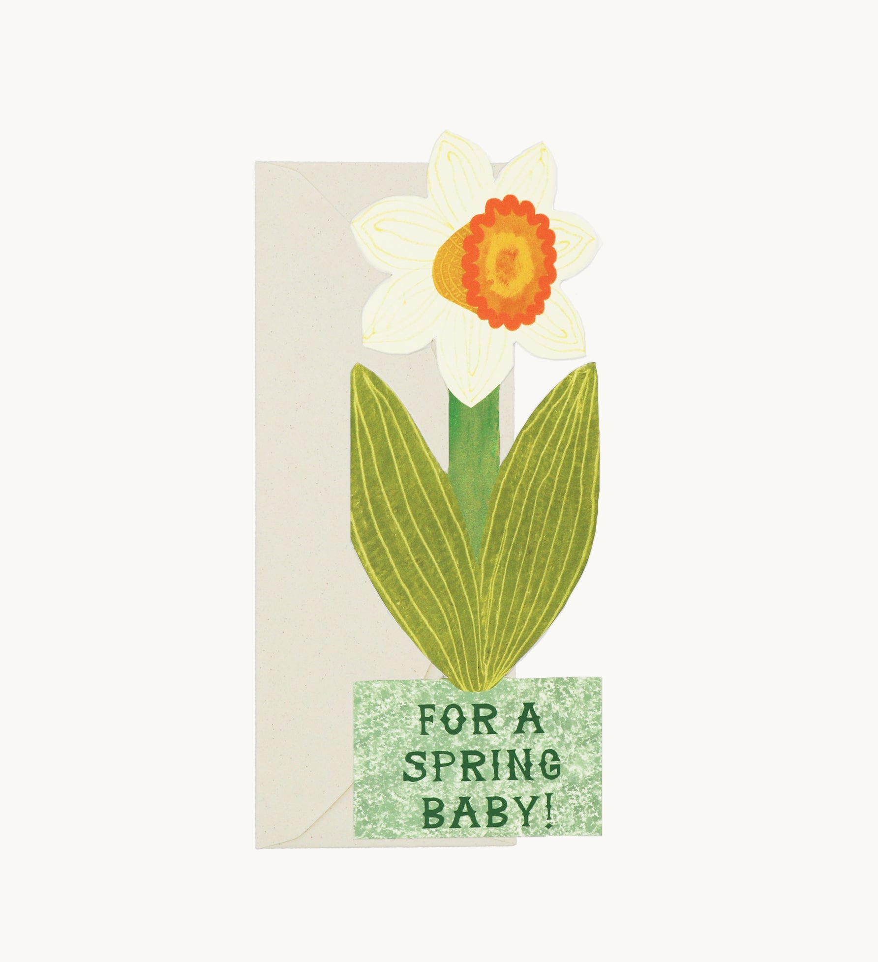 For A Spring Baby Daffodil Card