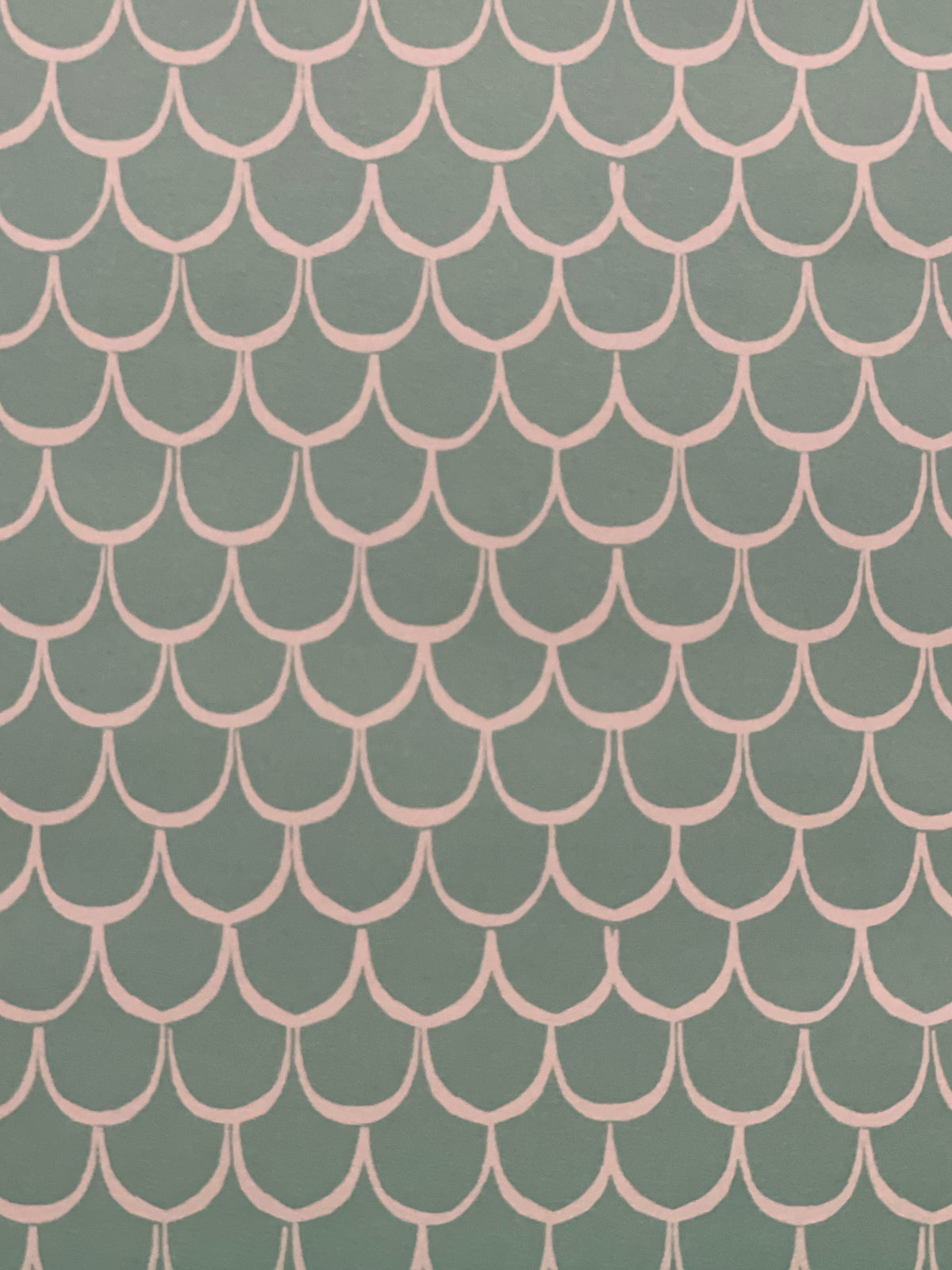 Scallop tiles, Model Makers Paper. Turquoise blue