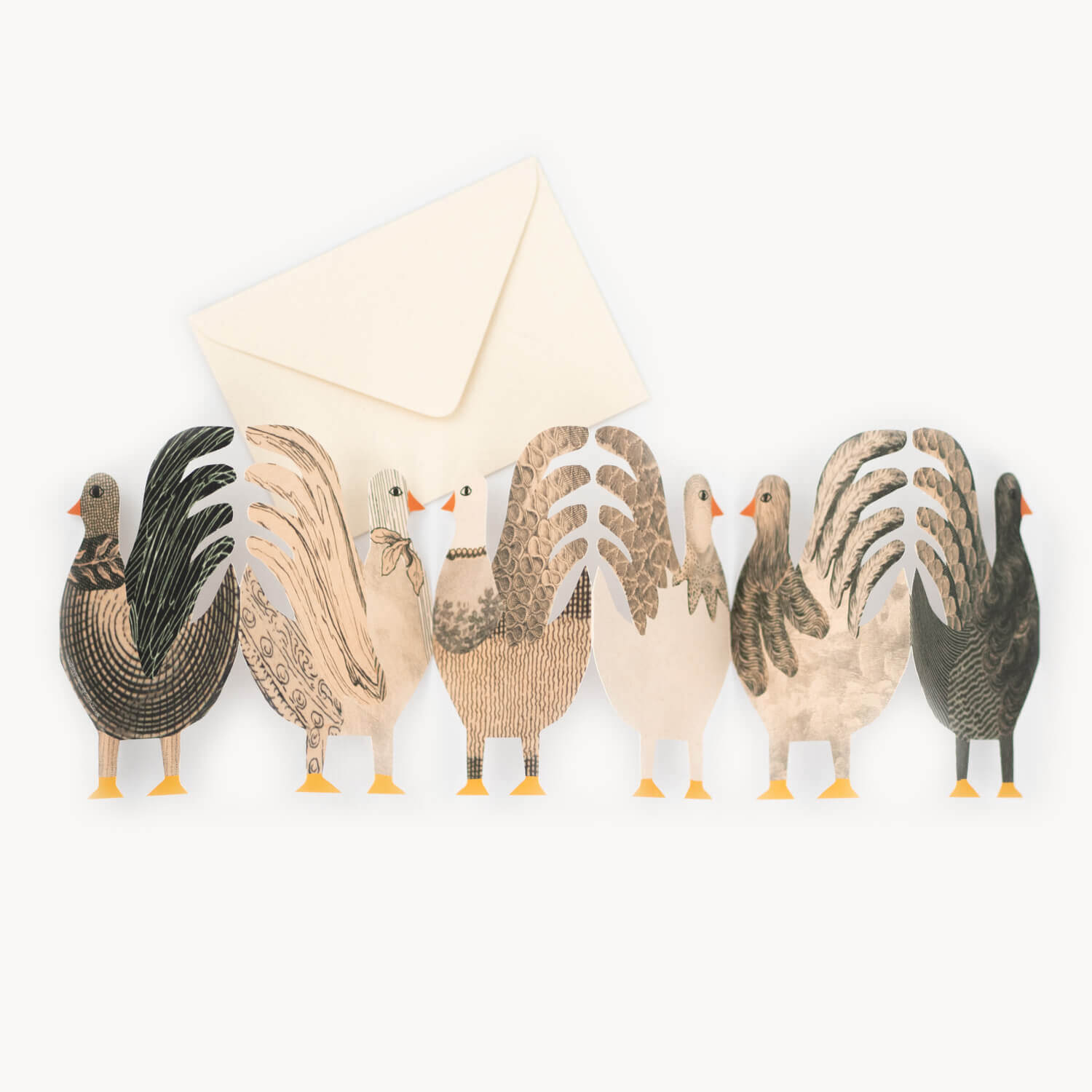 Chickens Concertina Card