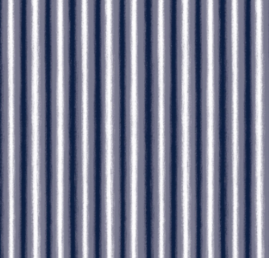 Crinkly tin, stripes, Model Makers Paper. Navy.