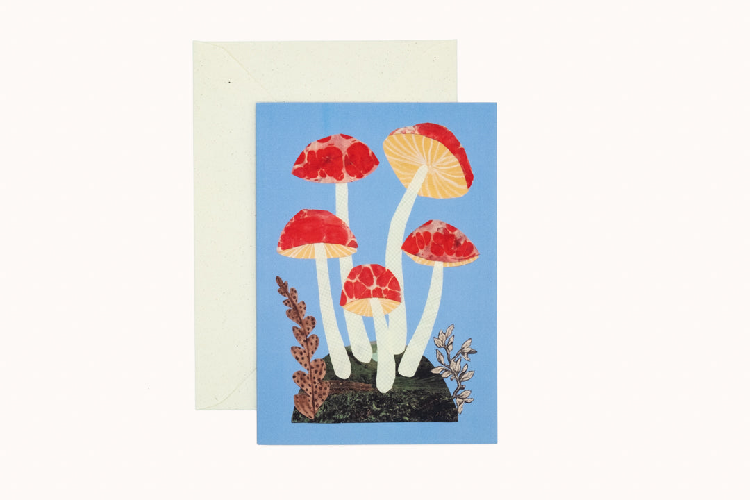 Red and Blue Mushroom