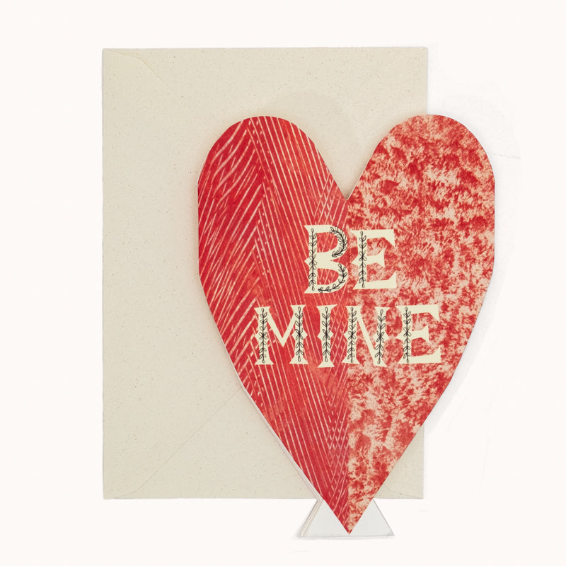 Be Mine Heart Concertina Card