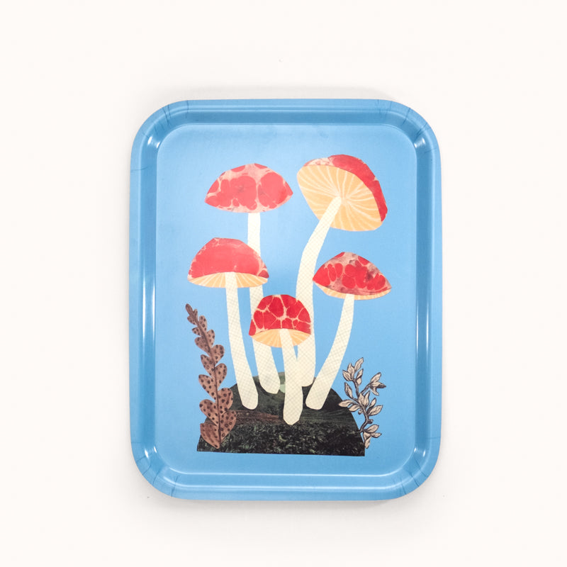 Blue Mushroom Tray