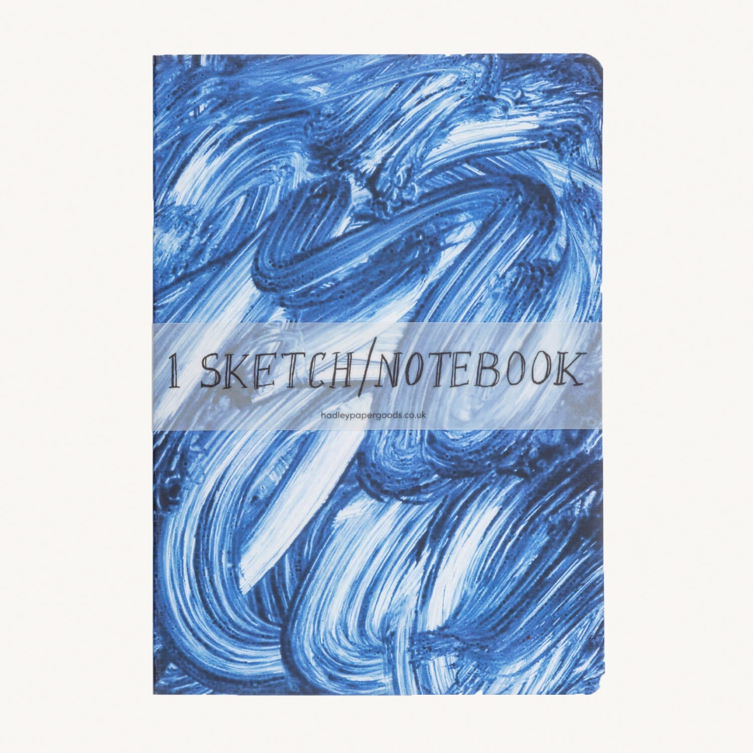 Swooshy Blue Sketchbook