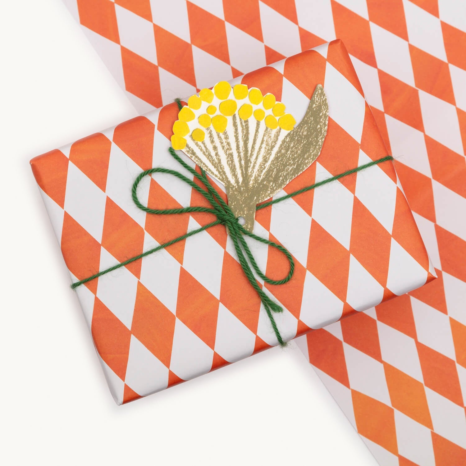 Orange Diamond Gift Wrap